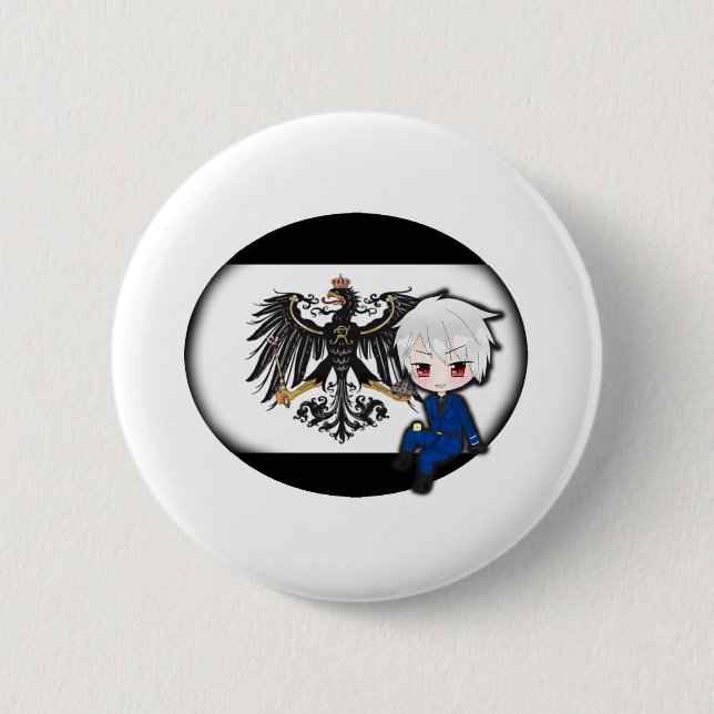 För Otaku för Hetalia Prussiaälskare gåva Knapp (Framsida)