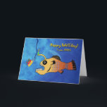 För Papaw Funny Birthday Anglerfish Baitday Kort<br><div class="desc">Pappert födelsedagsmattkort för Papaw,  farfar. Lustigt illustration av att en anglofisk får redo att äta födelsedagskalas. Lustigt födelsedagskort med Lycklig Baitday! Bild och versell copyright © Shoaff Ballanger Studios.</div>