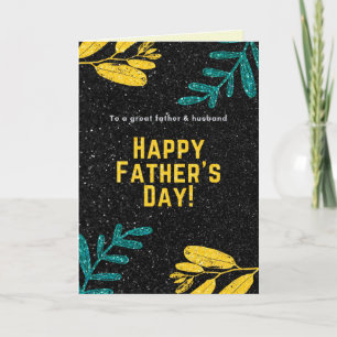 För pappa fars dag glitterkort kort