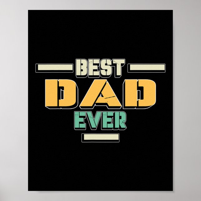 För Pappa - Fars dag pappa Funny Fars dag Gift Poster (Framsidan)