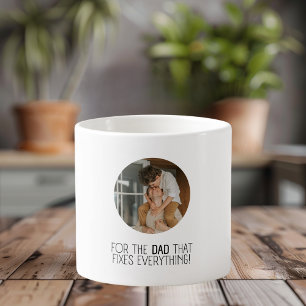 För Pappa som åtgärdar allt" Espressomugg