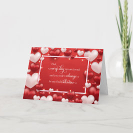 För Pappa Valentindagen Hearts Helgkort