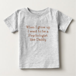 För pappabebis för psykolog lik t-skjorta tee shirt