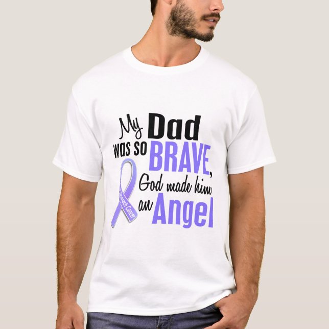 För pappamage för ängel 1 cancer tröja (Framsida)