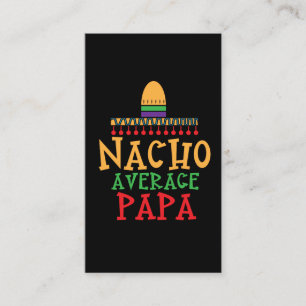 För pappamorfar för Nacho genomsnittlig hatt fö Visitkort