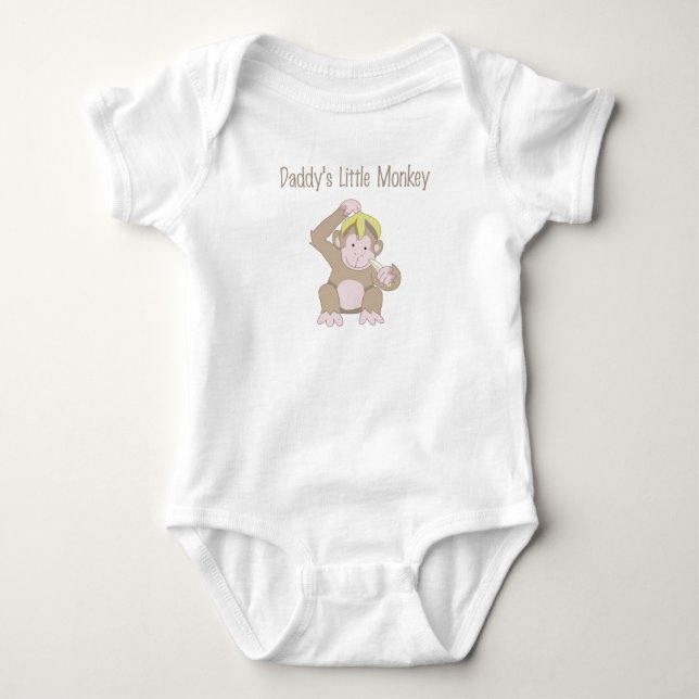 För pappor apa lite tee shirt (Framsida)
