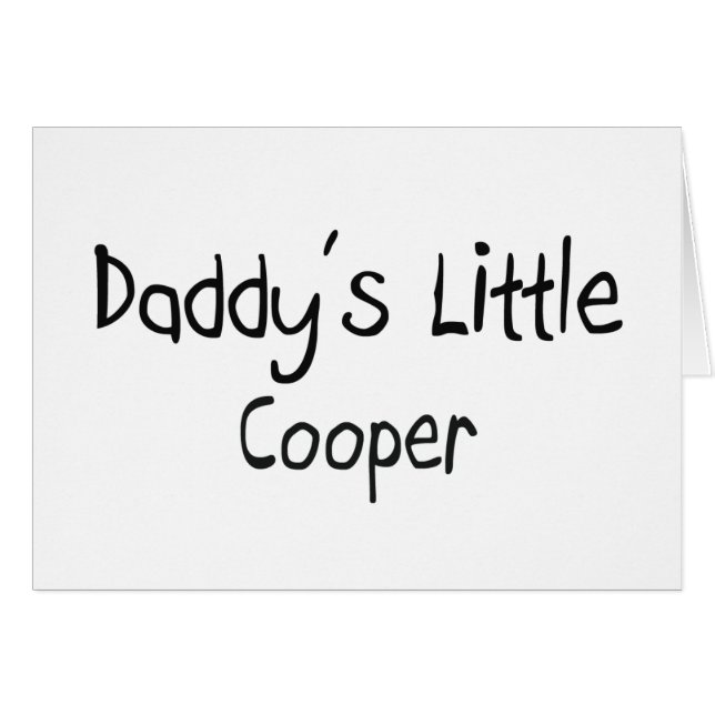 För pappor Cooper lite Hälsningskort (Framsidan Horizontal)