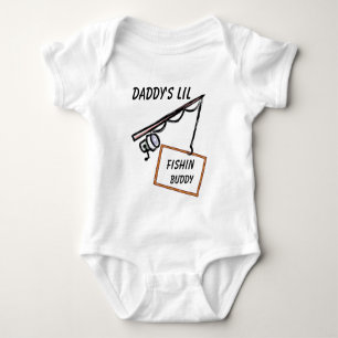 För pappor Fishin lite kompis T-shirt