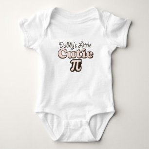 För pappor för Cutie Pi lite ranka spädbarn Tee Shirt
