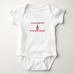 FÖR PAPPOR FÖR KETCHUPBABY LITE ENFALDIGT ROLIGT T-SHIRT