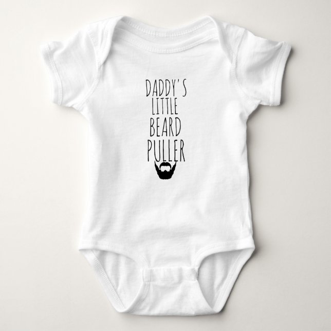 FÖR PAPPOR FÖR SKÄGGPULLER LITE BABY FÖR HIPSTER TEE SHIRT (Framsida)