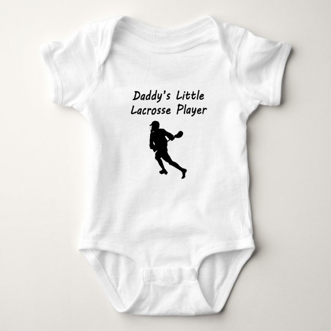 För pappor Lacrossespelare lite Tee (Framsida)