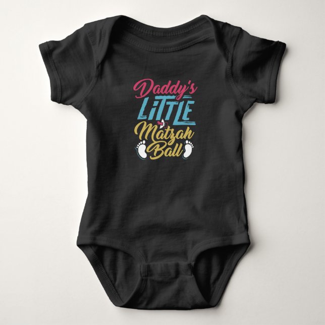 För pappor Matzahboll lite T-shirt (Framsida)