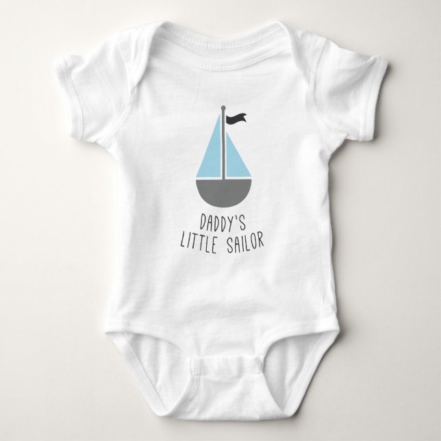 För pappor sjöman lite t-shirt (Framsida)