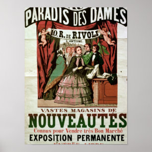 För Paradis för Au för affischadvertizing 'Dame Poster