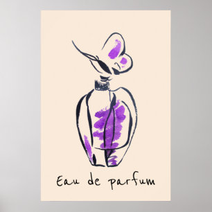 För parfymmode för Eau de parfum Fransk Poster