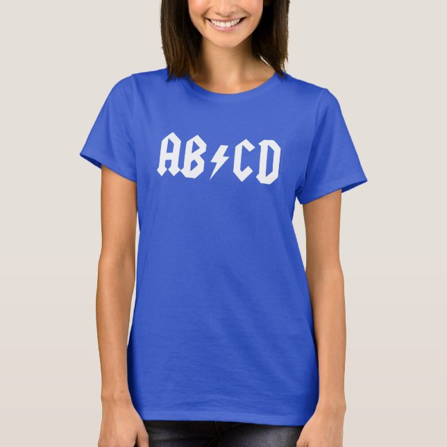 För parodidamer för ABCD rolig skjorta Tee Shirt (Framsida)