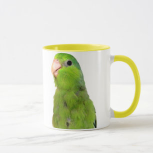 För Parrotlet för Parrotlet fågelgrönt konst f Mugg