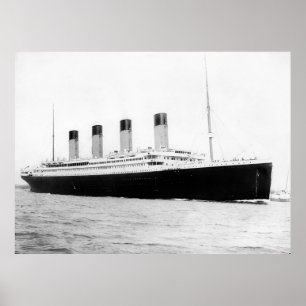 För passagerareeyeliner för RMS Titanic affisch