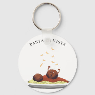 För pastaLa för lycklig Meatball "utsikt! ", Nyckelring