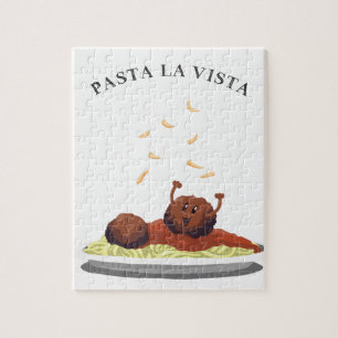 För pastaLa för lycklig Meatball "utsikt! ", Pussel