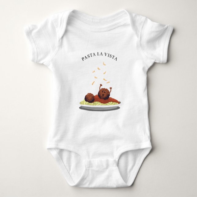 För pastaLa för lycklig Meatball "utsikt! ", Tröja (Framsida)