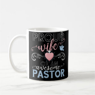 För pastorkaffe för stolt fru enorm gåva för m kaffemugg