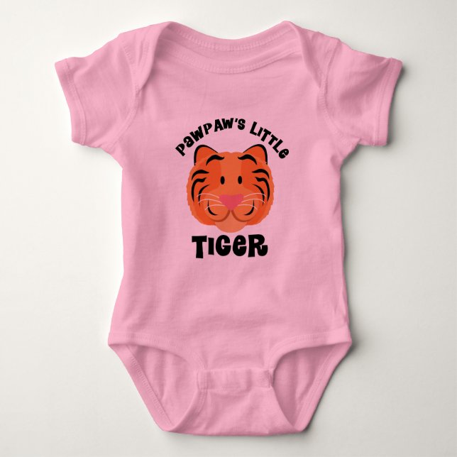 För Pawpaws gåva för tiger lite gullig T-shirt (Framsida)