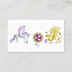 För pegacornpegasus för Unicorn gullig måne lun Visitkort