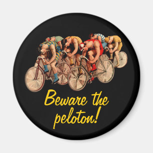 För Pelotonhumor för cykel tävlings- Tshirt Magnet
