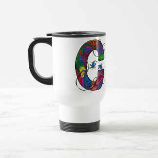För pendlarekaffe för brev C monogrammed mugg