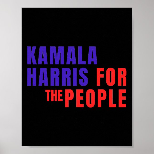 För People Tee Kamala Harris Poster (Framsidan)