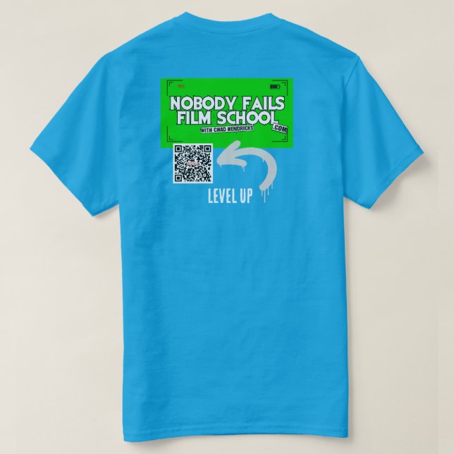 For People Who Finish T-Shirt | Filmmaker Mindset  (Design baksida)