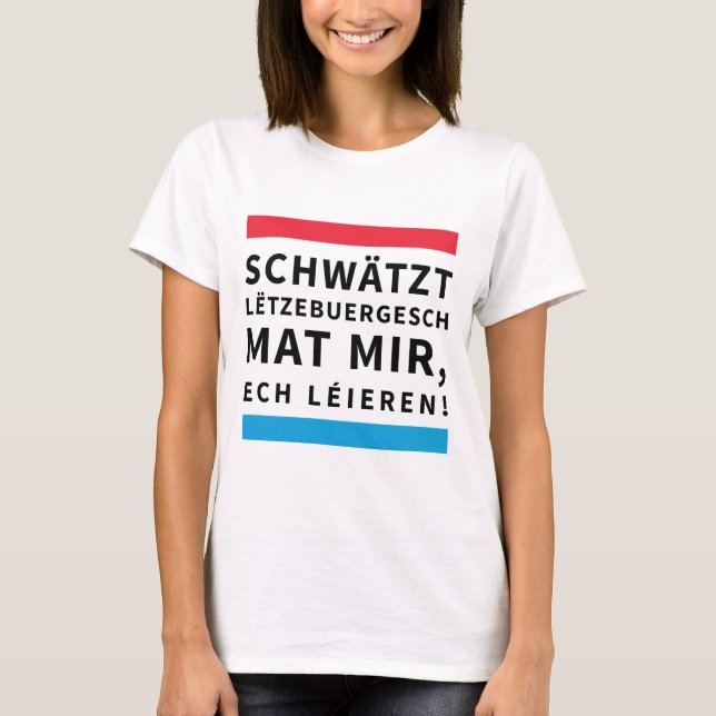 For People who Learn Luxembourgish Tee (Framsida)