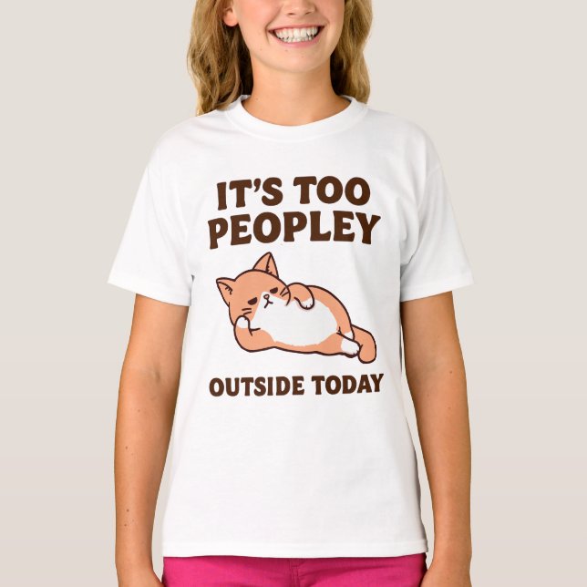 För Peopley Cat T Shirt (Framsida)
