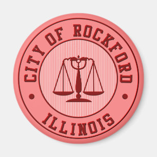 För persikabasketlag för KRW Rockford magnet
