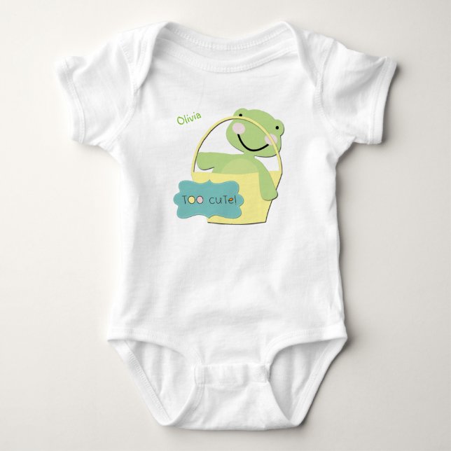 För Personlig för Cute Turtle Tee Shirt (Framsida)