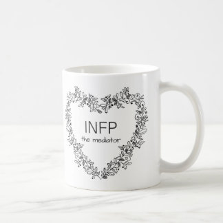 För personlighetstyp för medlare INFP muggen för Kaffemugg