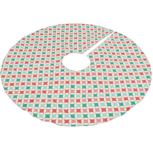 För personligträd för Midcentury modern kjol Julgransmatta Borstad Polyester