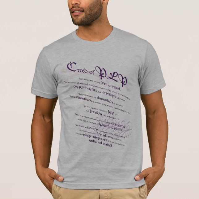För Phiabstrakt för Pi Lambda bekännelse T Shirt (Framsida)