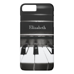 För pianoiPhone 7 för personlig svart fodral fö