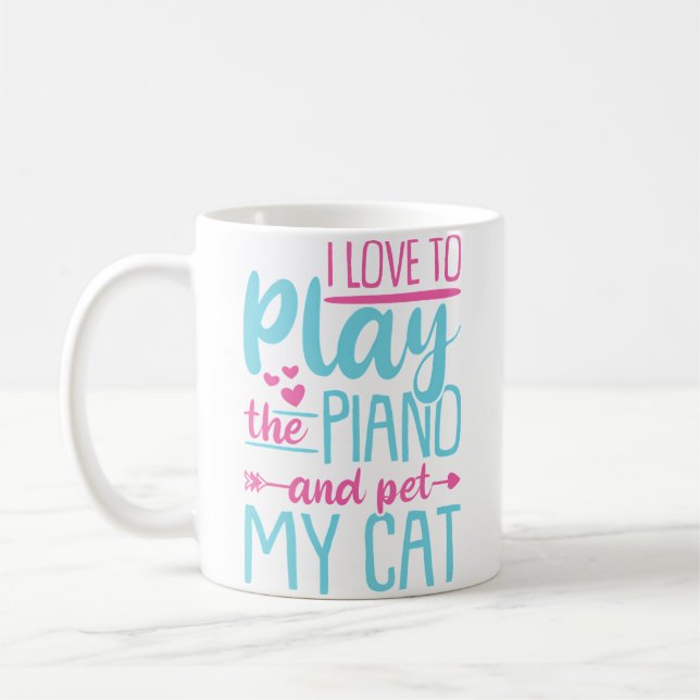 För pianospelare kaffemugg (Vänster)