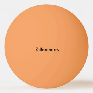 för pingpong för zillionaires orange boll