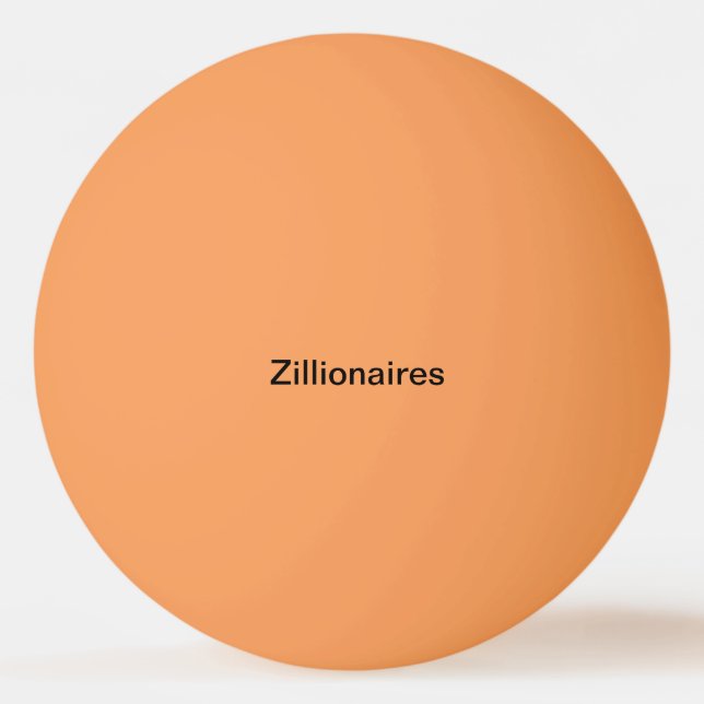 för pingpong för zillionaires orange boll (Framsidan)