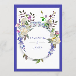 För pionbröllop för land lantlig inbjudan