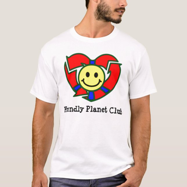 För planetklubb för vuxen vänlig T-tröja Tee Shirt (Framsida)