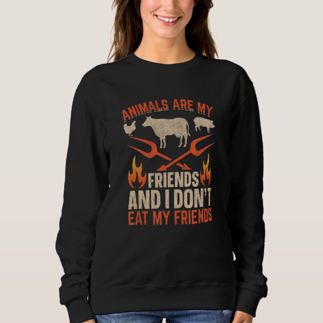 For Plant Powered vegan people animals are my frie T Shirt (Framsida)