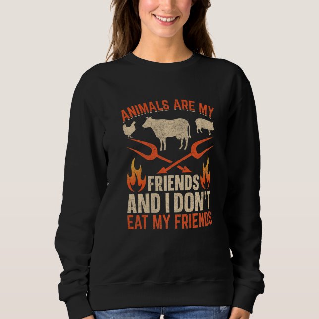 For Plant Powered vegan people animals are my frie T Shirt (Framsida)