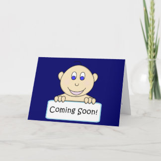 För pojkebaby shower för KRW kommande snart Inbjudan