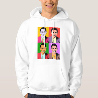 för popkonst för 4x Barack Obama Hoodie